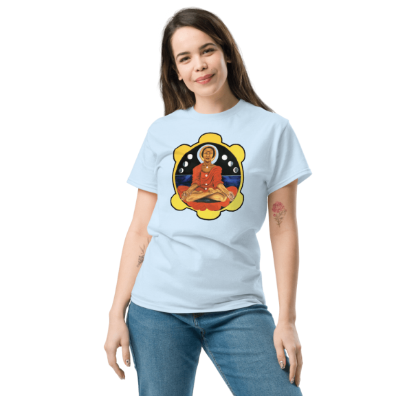 Meditations Unisex classic tee (Light Blue, XL)