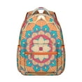 thumbnail image 1 of Meditative Mantra Printed Backpack - Adjustable Sternum Strap Bookbag, Comfortable Campus Backpack Gift for Long Lectures, 1 of 6