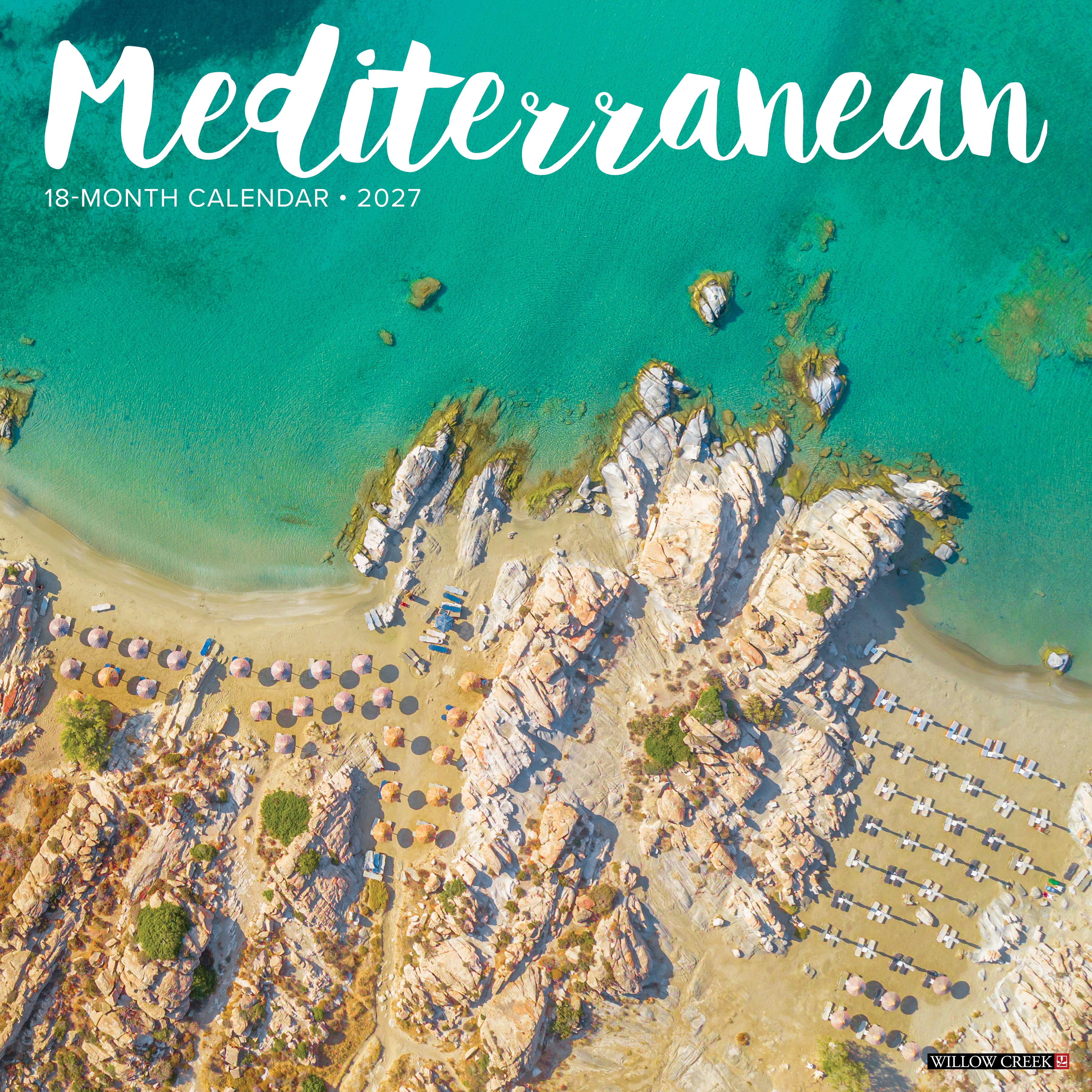 Willow Creek Press, Mediterranean 2027 Wall Calendar