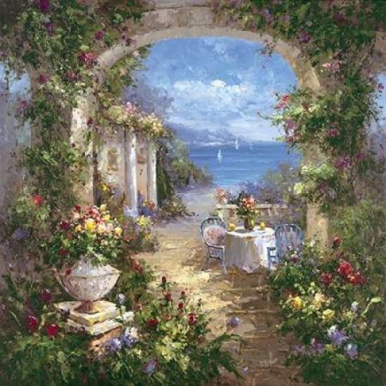Mediterranean Arches II Canvas Art - Gabriela (24 x 24)