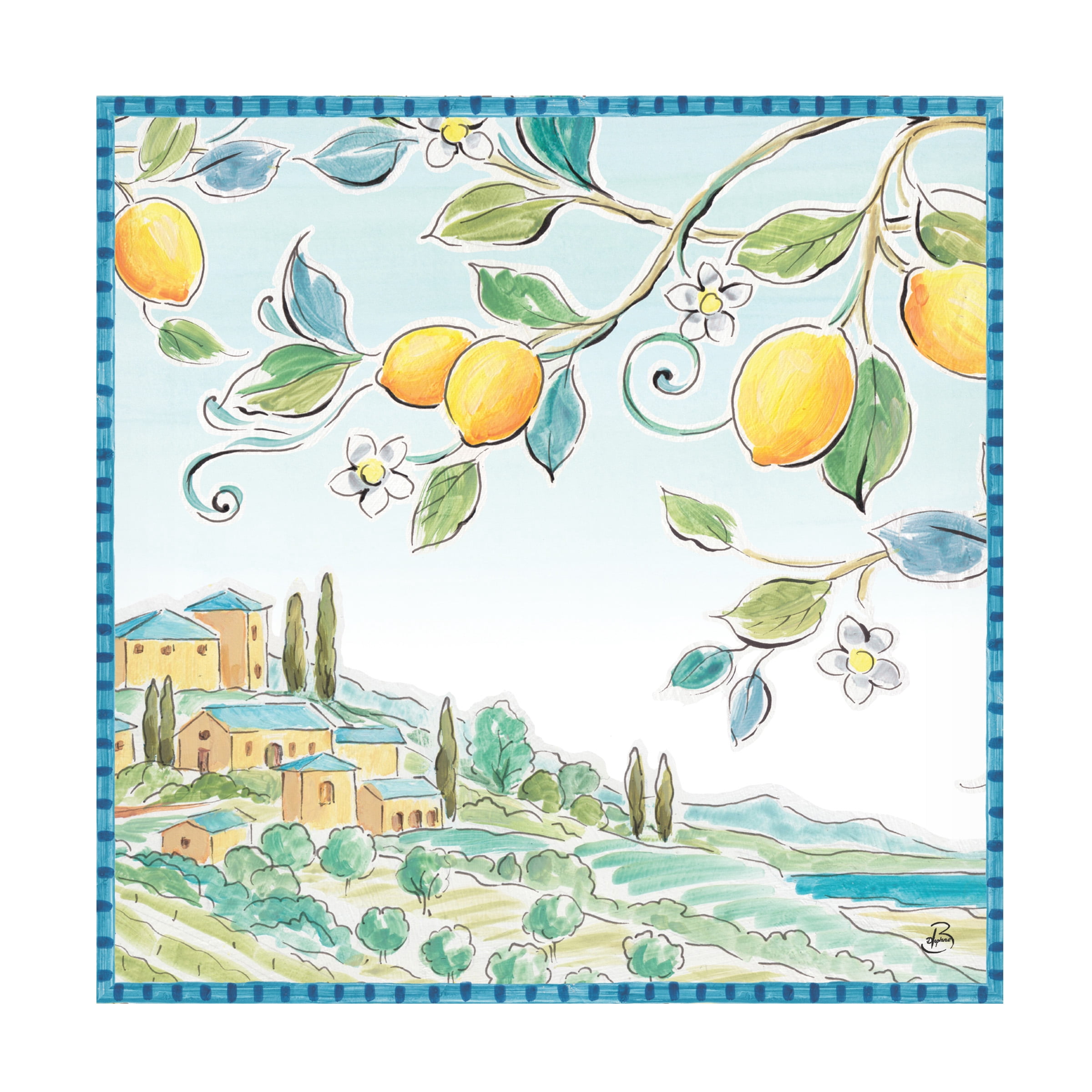Mediterranean Breeze X' Canvas Art by Daphne Brissonnet