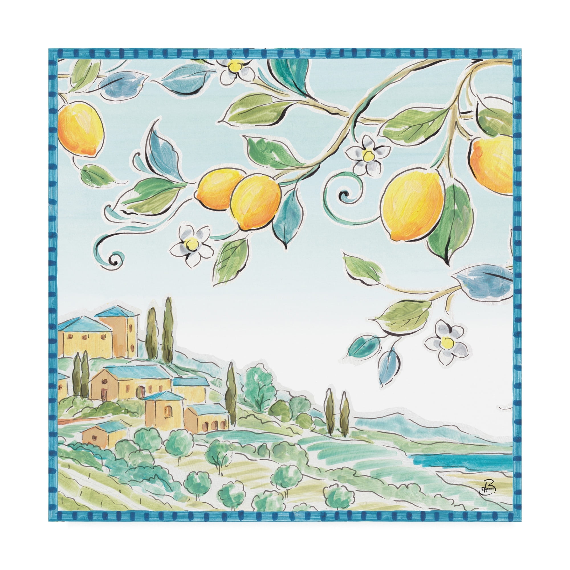 Mediterranean Breeze X' Canvas Art by Daphne Brissonnet
