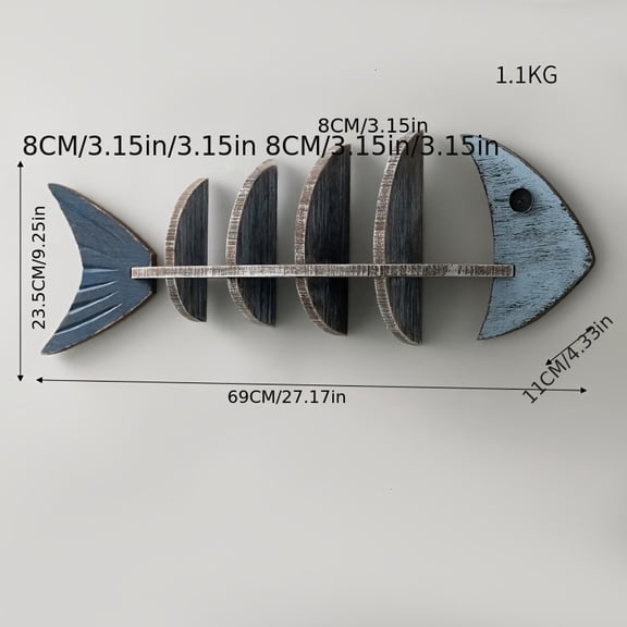 Mediterranean DIY Wall Shelf - Nordic Fishbone Design Wooden Partition for Home & Cafe Decor - Wall-Mounted Bookshelf, Perfect Housewarming Gift