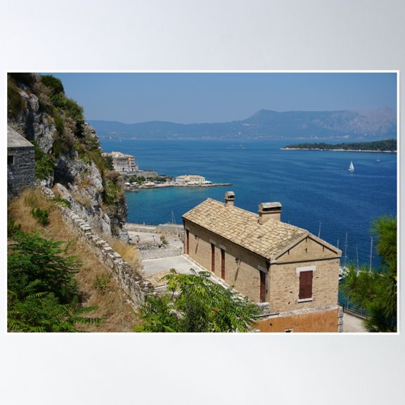 Mediterranean Dream Poster Wall Art, Modern Wall Decor, 8x12 UNFRAMED