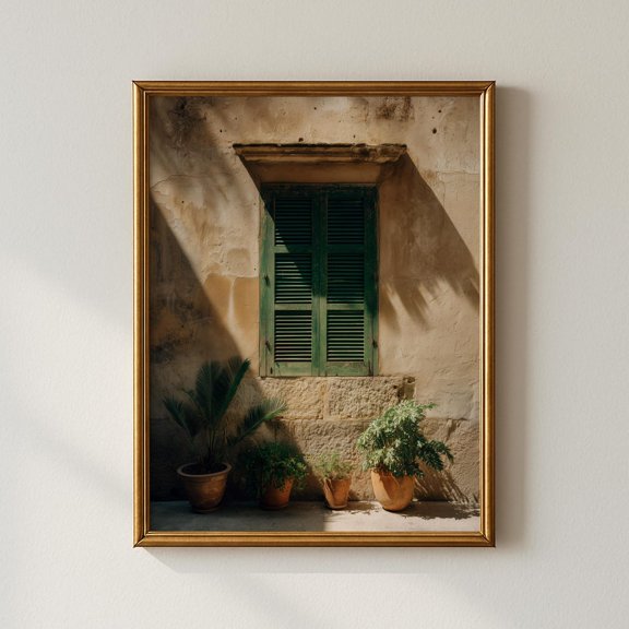 Mediterranean Facade Wall Art Travel Architecture Decor Living Room Bedroom Office