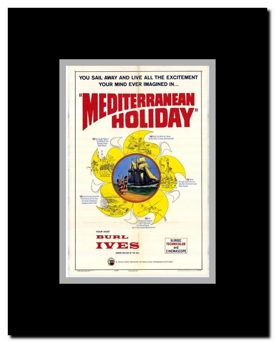 Mediterranean Holiday Framed Movie Poster