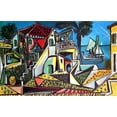 thumbnail image 1 of "Mediterranean Landscape, Picasso - CANVAS OR PRINT WALL ART", 1 of 3