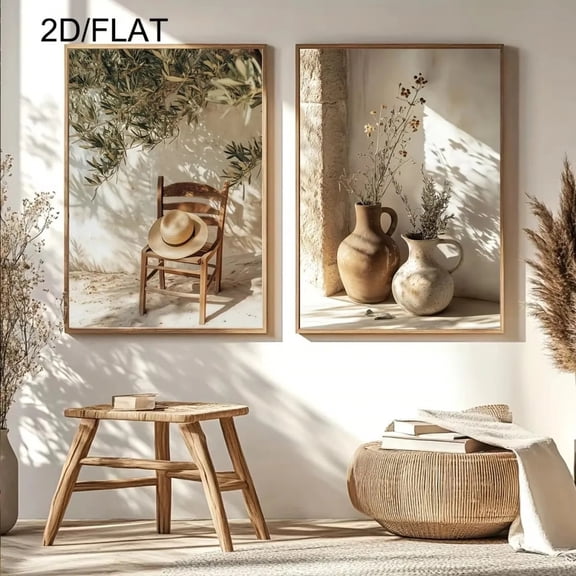 Mediterranean Olive Tree Canvas Art Print Botanical Antique Wall Art Poster for Modern Living Room Bedroom Kitchen Home Decor