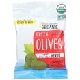 thumbnail image 1 of Mediterranean Organic Olives, Green Pitted With Herbs, 2.5 oz, 1 of 2