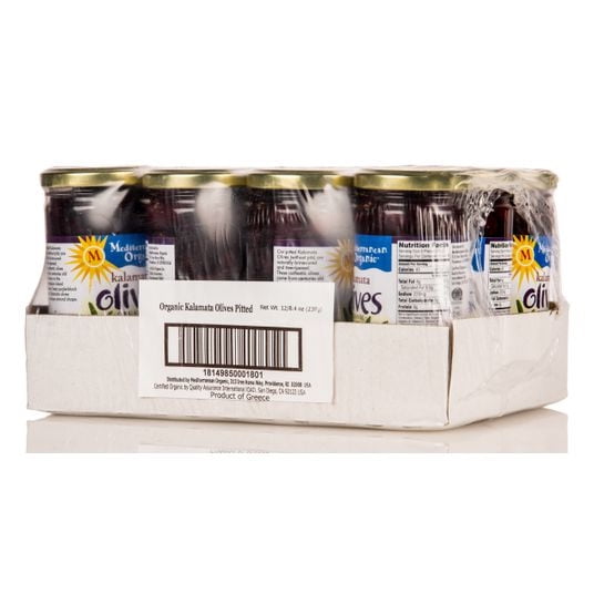 Mediterranean Organics Kalamata Pitted Olives, Organic-12 x 8.4 oz