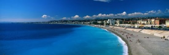Mediterranean Sea French Riviera Nice France Canvas Art - Panoramic Images (36 x 12)
