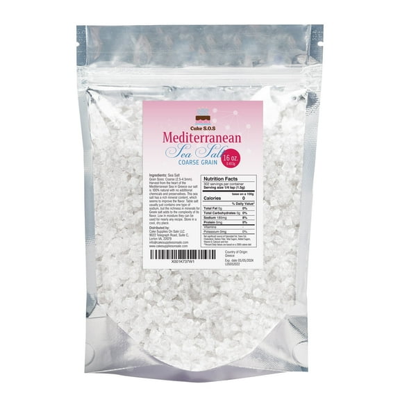 Mediterranean Sea Salt, Coarse Grain 1 lb.