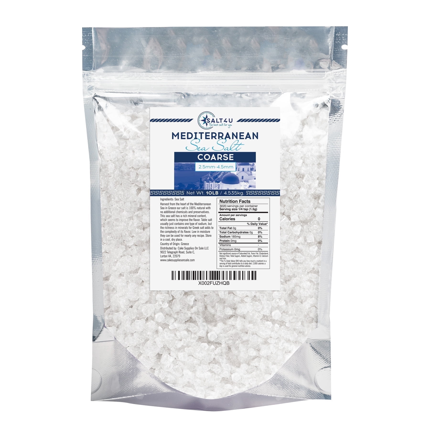 Mediterranean Sea Salt Coarse Grain 10 lb