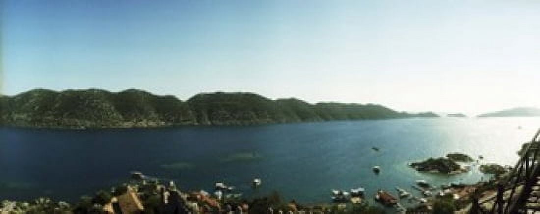 Mediterranean Sea viewed from the Byzantine Castle Kekova Lycia Antalya Province Turkey Canvas Art - Panoramic Images (15 x 6)
