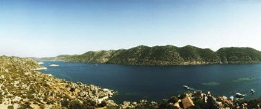 Mediterranean Sea viewed from the Byzantine Castle Kekova Lycia Antalya Province Turkey Canvas Art - Panoramic Images (15 x 6)