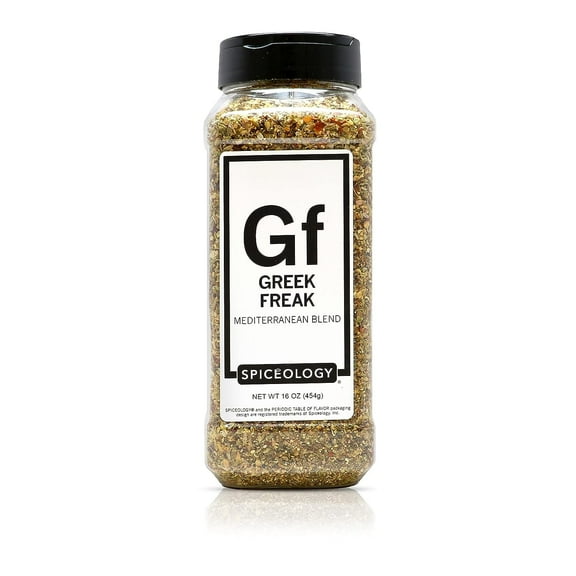 Spiceology Greek Freak Mediterranean Seasoning – Greek Herbs & Spice Blend for Chicken, Potatoes, Salad, Gyros, Pasta & Pizza – 16 oz