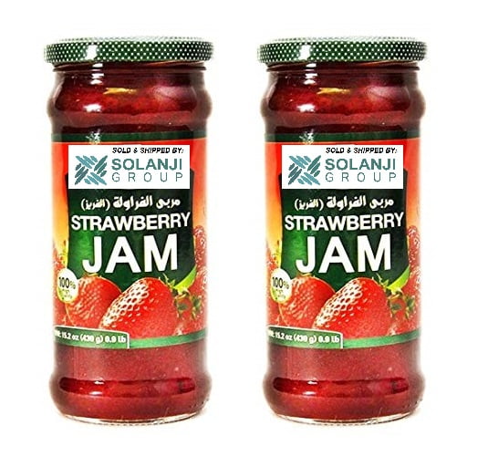 Mediterranean Strawberry Premium Jam 2 Pack 15 Oz/430gm each -  