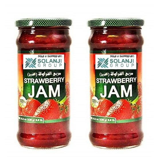 Mediterranean Strawberry Premium Jam 2 Pack 15 Oz/430gm each -  