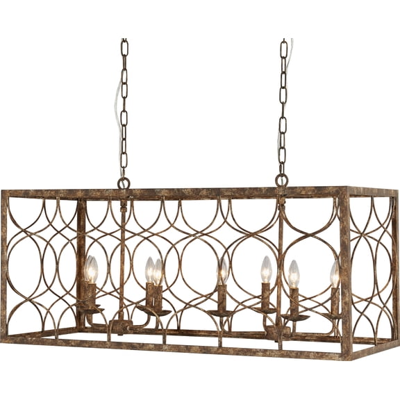 Mediterranean Terracotta Lighting Tabby Chandelier