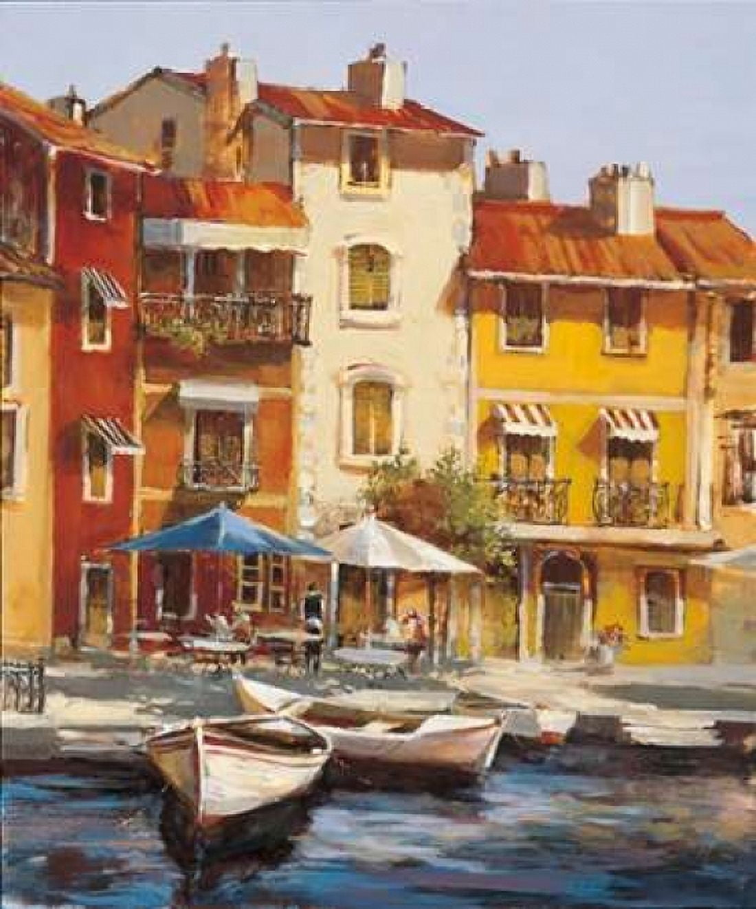 Mediterranean Waterfront II Canvas Art - Brent Heighton (20 x 24)