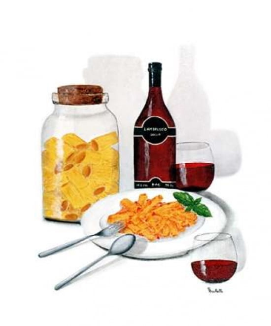 Mediterranean diet Canvas Art - Patrizia Zecchetti (24 x 24)