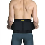 Meditex Uriel Adjustable Lumbar Back Brace (M, Black)