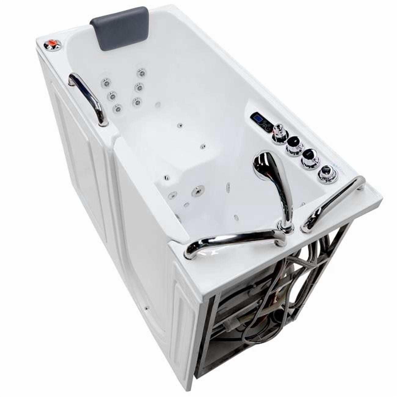 Meditub 2753WILWD 27 x 53 in. Right Drain Fully Loaded Hot Tub with Air & Whirlpool Massage Jets, White