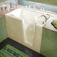 thumbnail image 1 of Meditub 3054Rs 54" Acrylic Soaking Walk In Tub For Alcove Installations - Off White, 1 of 2