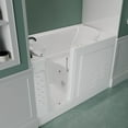 thumbnail image 1 of Meditub Collection 30 in. L x 59 in. W Whirlpool Jetted Bathtub with Left Drain in White with Powered Fast Drain, 1 of 4