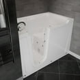 thumbnail image 1 of Meditub Collection 36 in. L x 60 in. W Whirlpool Jetted Bathtub with Left Drain in White with Powered Fast Drain, 1 of 4