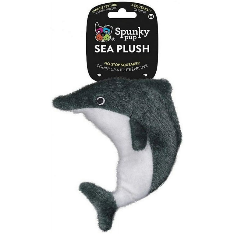 Spunky Pup Sea Plush Dolphin Dog Toy Spunky Pup Sea Plush Dolphin Dog Toy