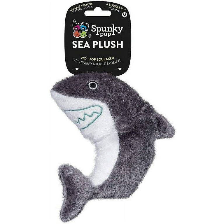 Spunky Pup Sea Plush Shark Dog Toy Spunky Pup Sea Plush Shark Dog Toy