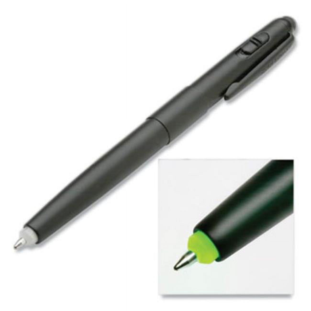 Medium 1 mm Skilcraft Luminator Ballpoint Pen & Flashlight, Green LED