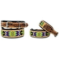 thumbnail image 1 of Medium 17''- 21'' Dog Puppy Collar Genuine Cow Leather Padded Canine  6095, 1 of 2