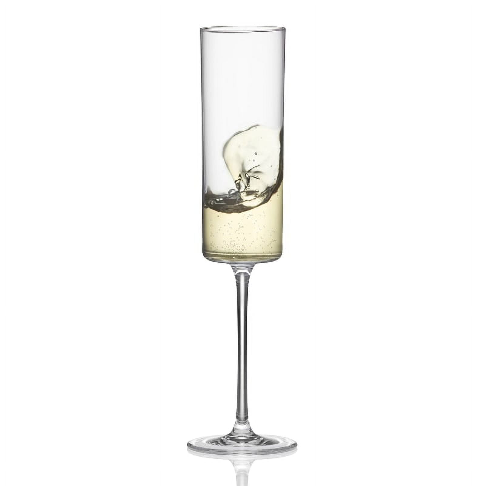 Medium 17 Champagne, 6 oz. Crystal Champagne Flute, Set of 6