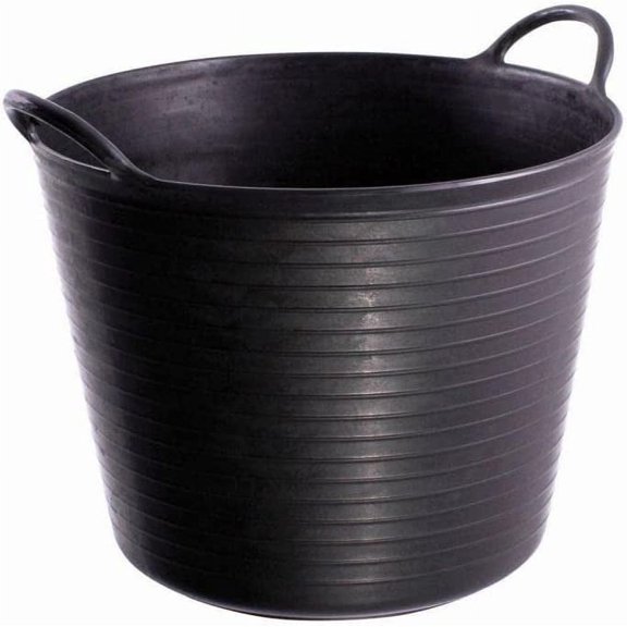 Medium 6.8-gallon water bucket, black