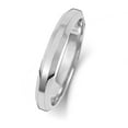 thumbnail image 1 of Medium 9k White Gold 3mm Bevelled Court Comfort Men/Women Wedding Band/Ring, 1 of 1