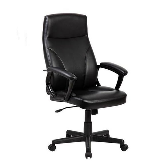 Medium Back Executive Office Chair, Black - 45 x 24 x 29.5 in.