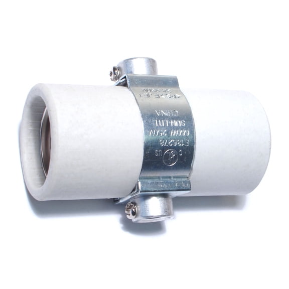 Medium Base Porcelain Socket with Double Screw Bases (2 pcs.)