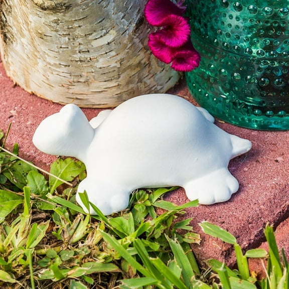 Medium Beach Turtle Galapagos 3.9" STOCK Ceramic Bisque Ready To Paint Pottery