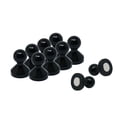 thumbnail image 1 of Medium Black Acrylic Push Pin Magnet - 15mm dia x 21mm tall (Pack of 10), 1 of 4