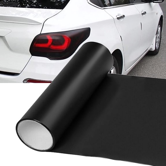 Medium Black Headlight Tint Vinyl Wrap Film for Headlights, Tail Lights, Fog Lights, UV-Resistant Car Light Colored Vinyl Film (12"48")