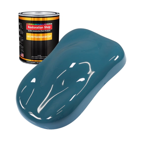 Medium Blue 1 Quart URETHANE BASECOAT Car Auto Body Paint