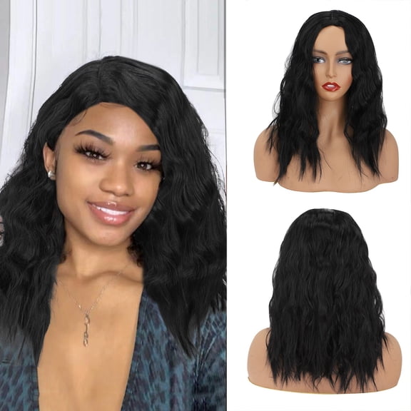 Medium Bob Wig - Lace Front Human Hair Wigs for Black Women, Curly Pre Plucked Natural Hairline, 10 Inch, Adjustable Cap, Cosplay, Party, Halloween, Thanksgiving, Christmas, Daily Fashion Wedding, H