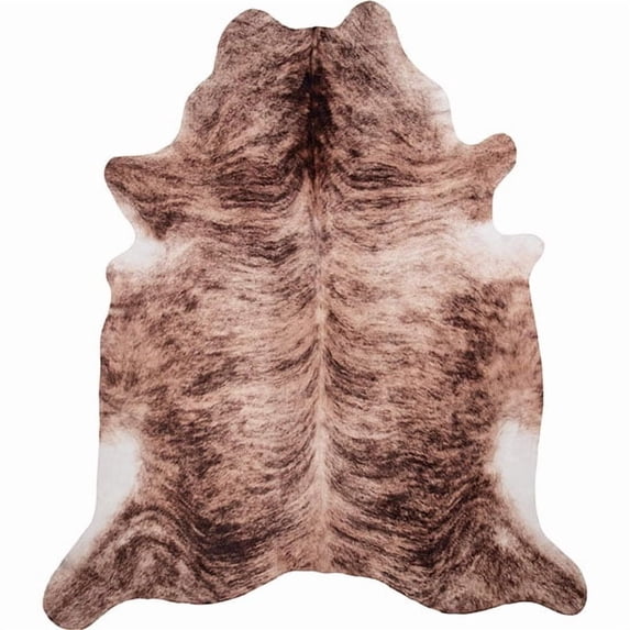 Medium Brindle Faux Cowhide Rug