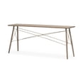 thumbnail image 1 of Medium Brown Wooden Console Table With 4 Angular Legs, 1 of 3