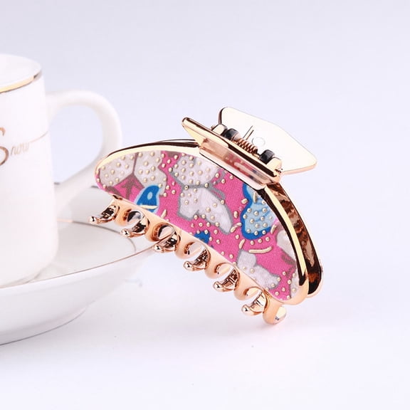 Medium Butterflies Hair Clips for Women Thick Hair - Tortoise Jaw Clips, Nonslip Hair Clutcher, Ponytail Holder Accessory, Lightweight, Durable Plastic, Stylish Butterfly Pattern, Makeup Organizers