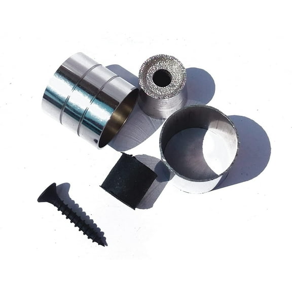 Medium Cane/Walking Stick Hardware Kit, Silver