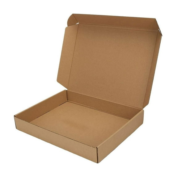 Medium Cardboard Mailing Box for Packaging, Brown Corrugated Shipping for Small Business, Easy Assembly, Lightweight for Books, Toys, Stationery, 1* (32X26X5 Cm) Airplane Box