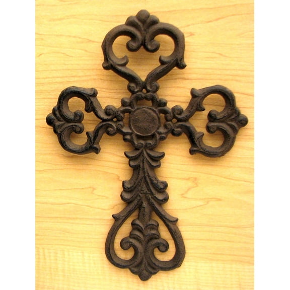 Medium Cast Iron Scroll Cross